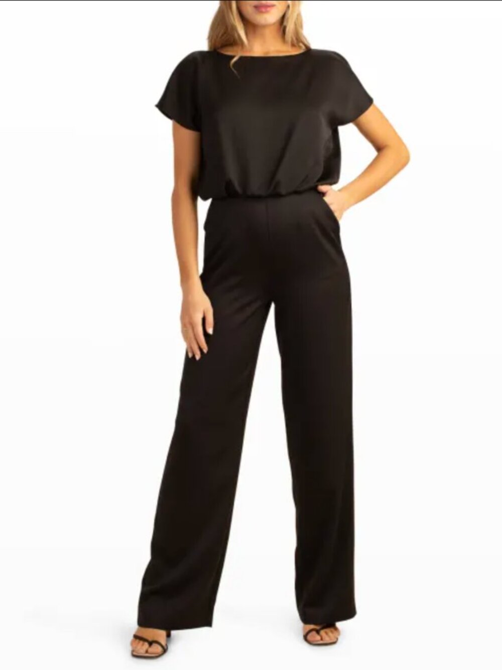 Trina Turk Amuse Short-Sleeve Jumpsuit